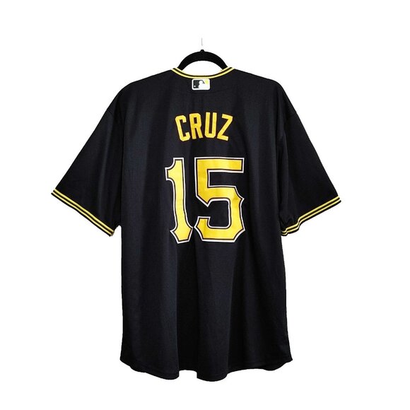 Oneil Cruz Pittsburgh Pirates Genuine Merchandise Nike Black Jersey Size Large - Picture 4 of 4